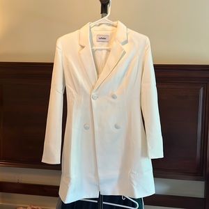 LATTELIER WHITE BLAZER DRESS
